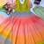 multi color digital print and lace work faux georgette anarkali style salwar kameez 