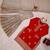 red color coding,sequnce and pearl work silk blend salwar kameez set