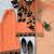 peach color thread and sequnce  faux georgette salwar kameez set
