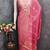 Chanderi butti embroidered unstitched suit with heavy santoon bottom and chanderi jacquard dupatta