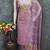 Chanderi butti embroidered unstitched suit with heavy santoon bottom and chanderi jacquard dupatta