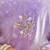 Lilac tissue satin embellished saree with unstitched blouse piece.