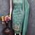 Vichitra silk embroidered unstitched suit with heavy santoon bottom and vichitra silk dupatta