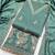 Vichitra silk embroidered unstitched suit with heavy santoon bottom and vichitra silk dupatta
