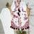 White embroidered kurti pant set with dupatta for women