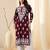 Seva chikan hand embroidered lucknowi chikankari purple muslin kurta scl4513