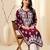 Seva chikan hand embroidered lucknowi chikankari purple muslin kurta scl4513