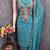 Vichitra silk embroidered unstitched suit with heavy santoon bottom and vichitra silk dupatta
