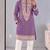 Men’s premium lavender armaani lachko kurta with heavy embroidery & sequins work with cotton pyjama