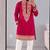 Men’s premium rani armaani lachko kurta with heavy embroidery & sequins work with cotton pyjama