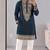 Men’s premium slate grey armaani lachko kurta with heavy embroidery & sequins work with cotton pyjama