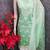 Green chanderi embroidered unstitched suit