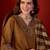 Brown silk blend embroidered kurta set with Dupatta.