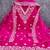Rani pink chanderi embroidered unstitched suit