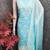 Sky blue chanderi embroidered unstitched suit