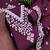 Deep purple chanderi embroidered unstitched suit