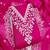 Rani pink chanderi embroidered unstitched suit