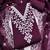Deep purple chanderi embroidered unstitched suit