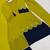 Olive lime green straight kurti with contrast navy blue pant and dupatta set