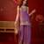 Lilac tissue satin embroidered kurta sharara set with dupatta.