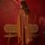 Brown silk blend embroidered kurta set with dupatta.