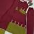 Women maroon & olive green embroidered straight kurta with pant and dupatta set