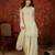 Pista organza embroidered kurta plazzo set with dupatta.