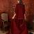 Maroon silk blend embroidered kurta sharara set with Dupatta.