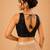 women's embroidery padded back-open sleeveless saree blouse
