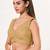 women's embroidery padded back-open sleeveless saree blouse