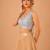 women's embroidery padded back-open sleeveless saree blouse