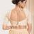 women's sequence padded back open elbow-sleeves saree blouse