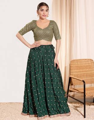 women's dupion silk blend  padded back open elbow-sleeves saree blouse 4