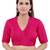 women's jute padded front open elbow-sleeves saree blouse