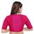 women's jute padded front open elbow-sleeves saree blouse