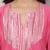 Fuchsia chanderi colorblock a-line kurta set