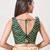 women's silk blend  padded back open sleeveless saree blouse