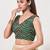 women's silk blend  padded back open sleeveless saree blouse