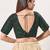 women's imported padded back-open elbow-sleeves saree blouse