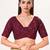 women's imported padded back-open elbow-sleeves saree blouse