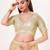 women's imported padded back-open elbow-sleeves saree blouse