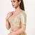 women's imported padded back-open elbow-sleeves saree blouse