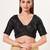 women's imported padded back-open elbow-sleeves saree blouse