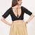 women's imported padded back-open elbow-sleeves saree blouse