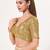 women's imported padded back-open elbow-sleeves saree blouse