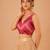women's position-print padded back-open sleeveless saree blouse
