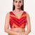 women's position-print padded back-open sleeveless saree blouse