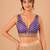 women's silk blend  padded back open sleeveless saree blouse