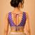 women's silk blend  padded back open sleeveless saree blouse