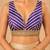 women's silk blend  padded back open sleeveless saree blouse